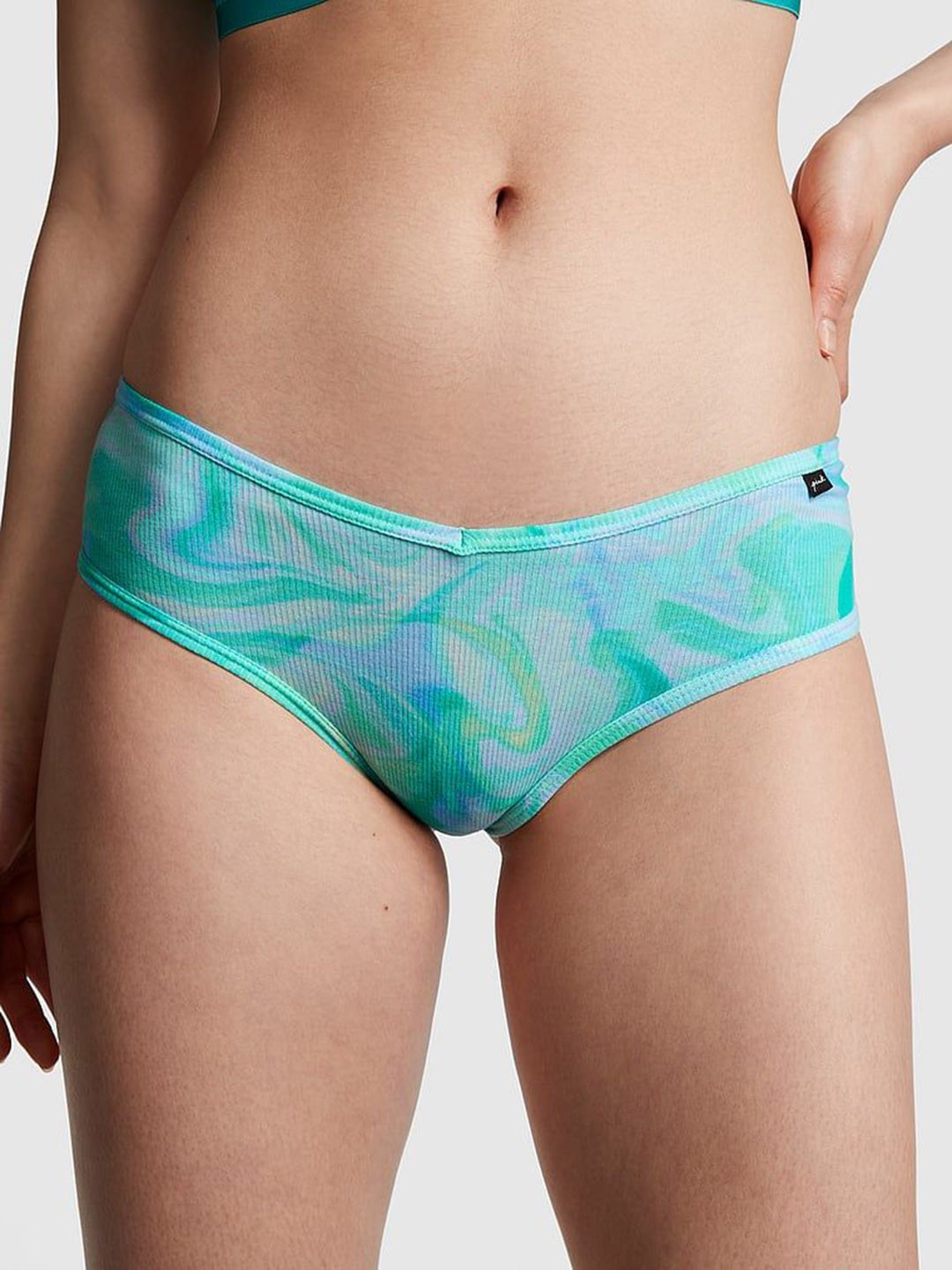 

Victoria's Secret PINK Cotton Cheekster Panty 1115303560XC, Blue