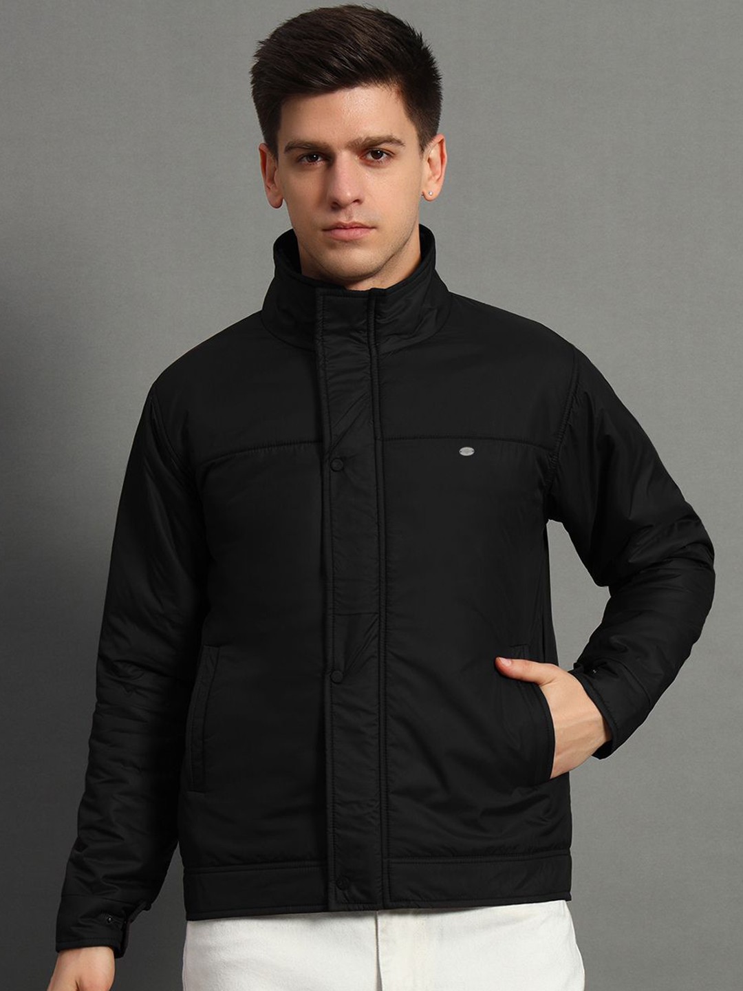 

GET GOLF Men Bomber Jacket, Black