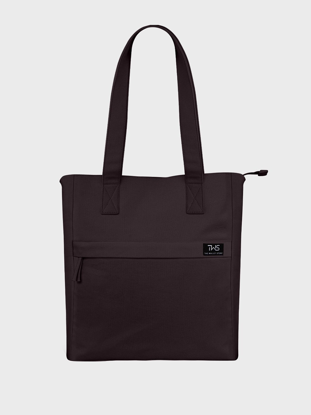 

The Wallet Store Colourblocked Structured Tote Bag, Brown