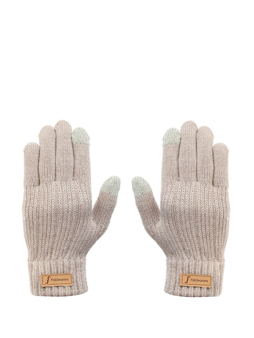 

FabSeasons Kids Winter Gloves, Cream