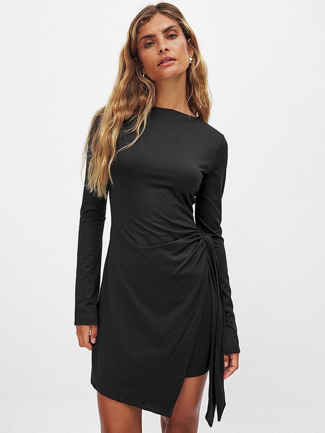 

LULU & SKY Women Long Sleeves Sheath Dress, Black