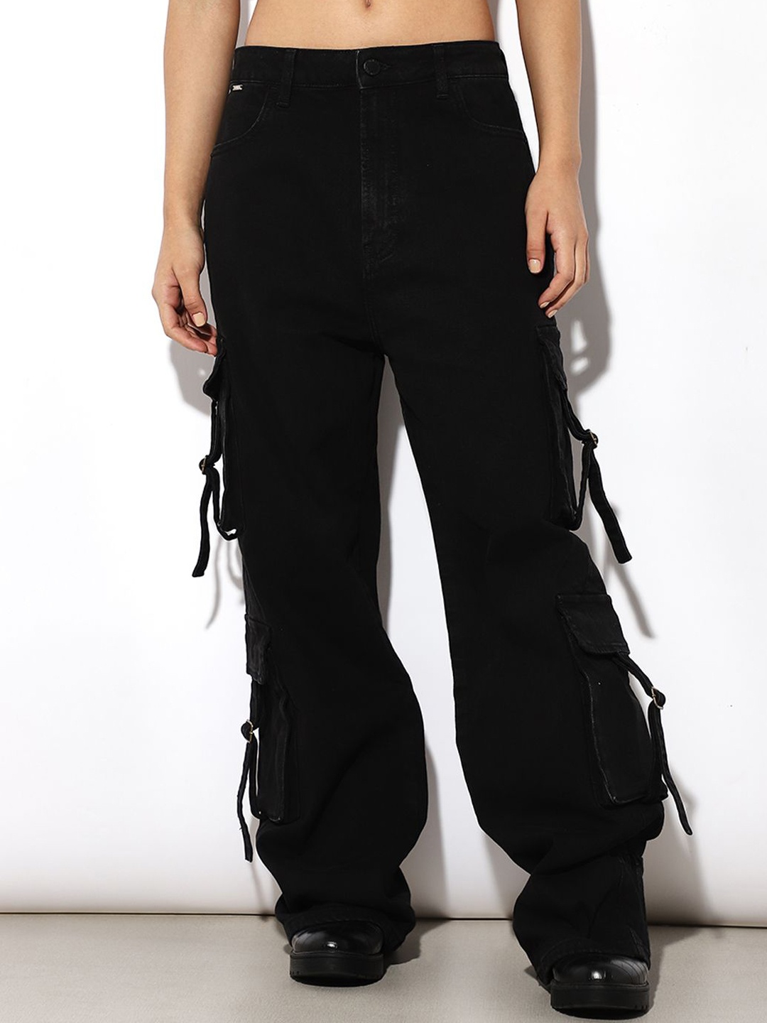 

ONLY Women Wide Leg Jeans, Black