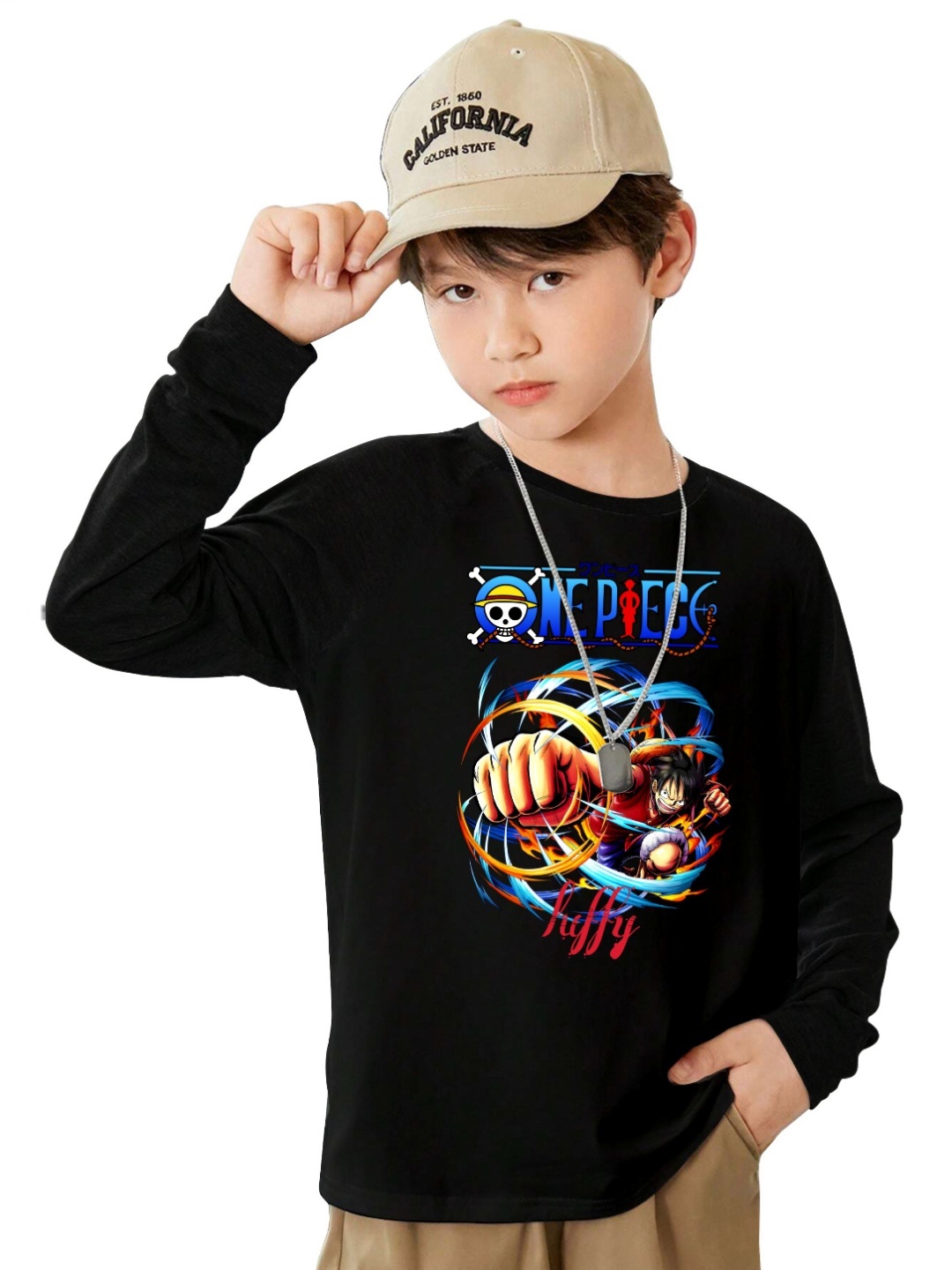 

BAESD Boys Printed T-shirt, Black