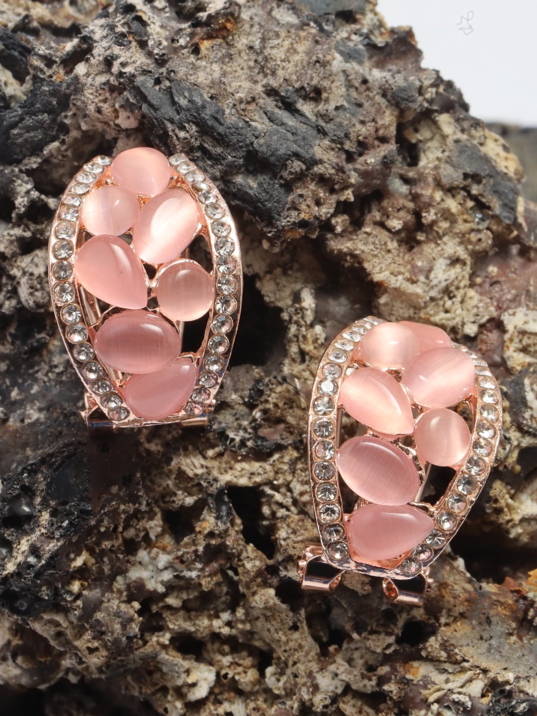 

Maansh Contemporary Studs Earrings, Pink