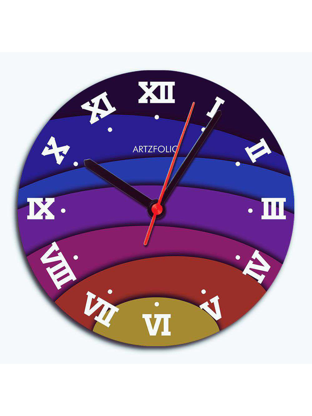 

ArtzFolio Multicoloured Printed Contemporary Wall Clock, Multi