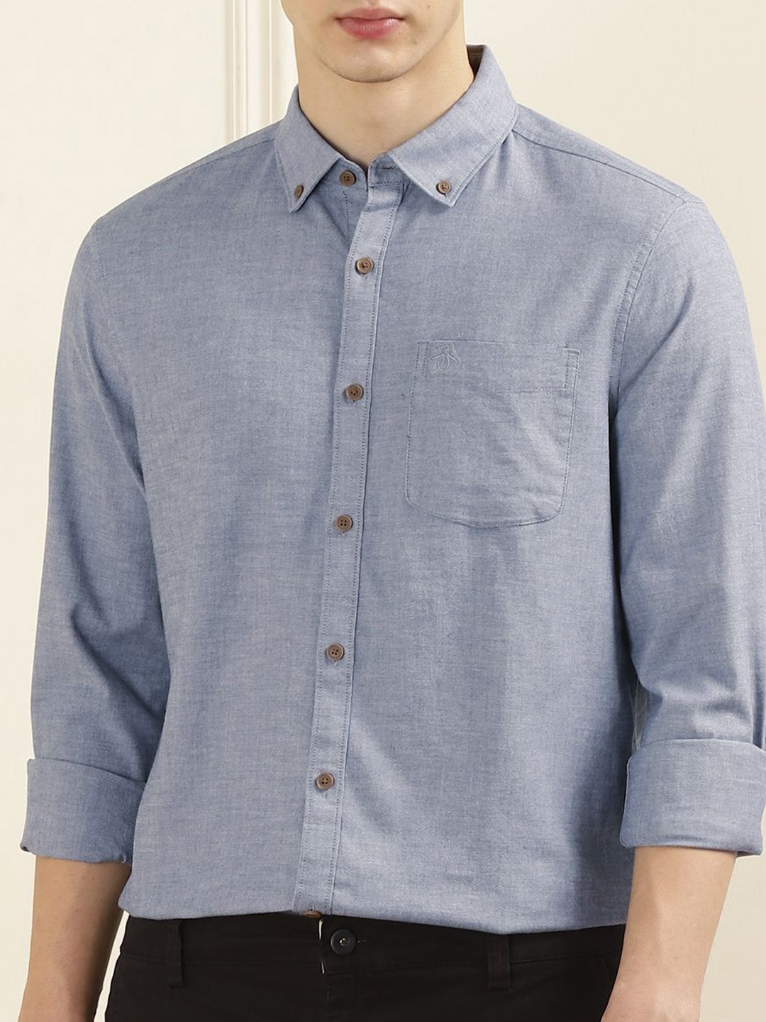 

Original Penguin Men Opaque Casual Shirt, Grey
