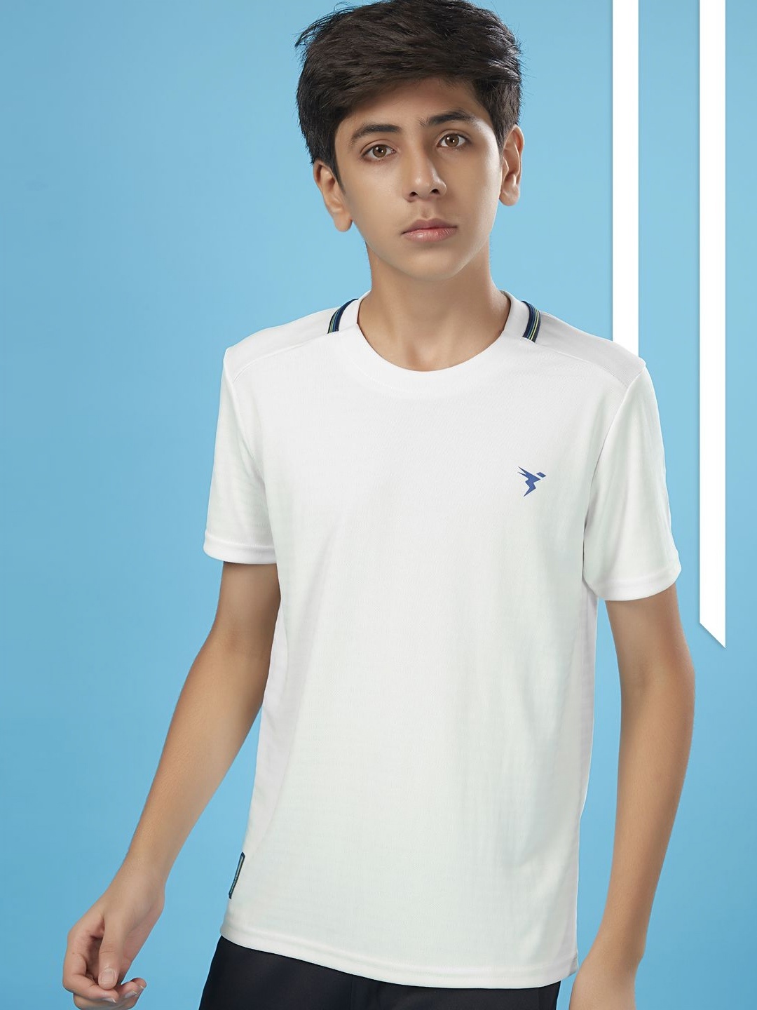 

Technosport Boys UPF50 Slim Fit T-shirt, Off white