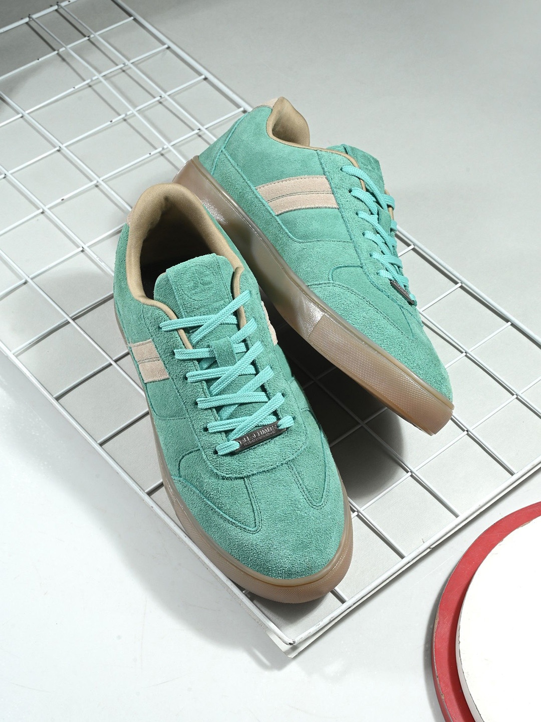 

OFF LIMITS Men Suede Genuine Leather Sneaker, Green