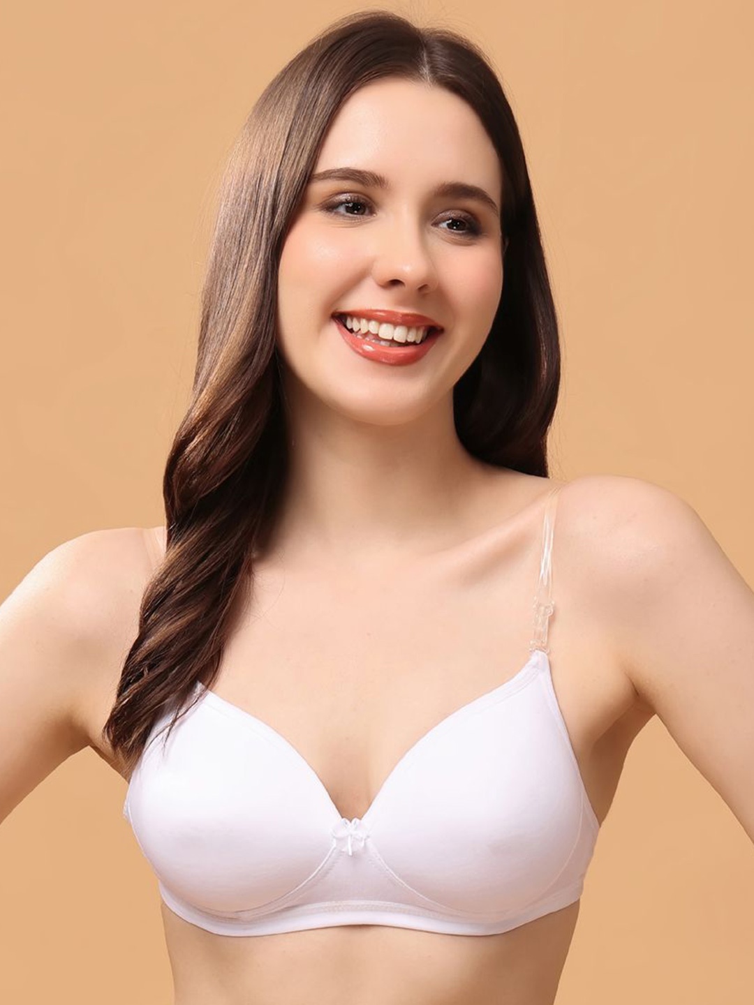 

Floret Bra Medium Coverage Lightly Padded, White