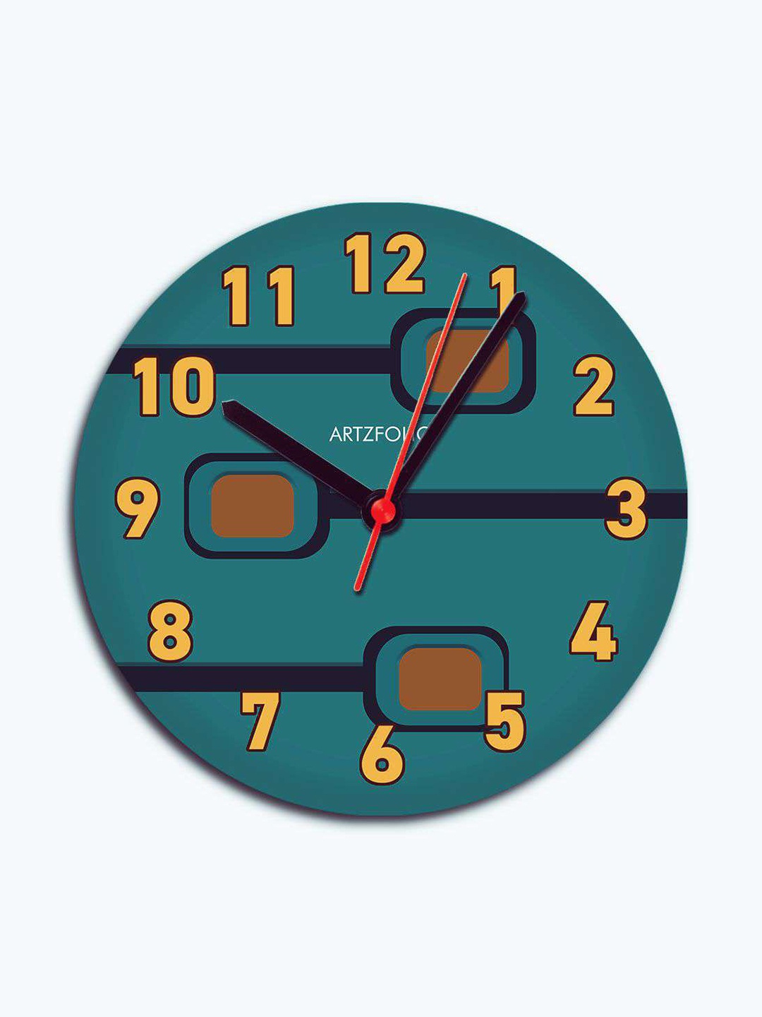 

ArtzFolio Multicoloured Printed Contemporary Wall Clock, Multi