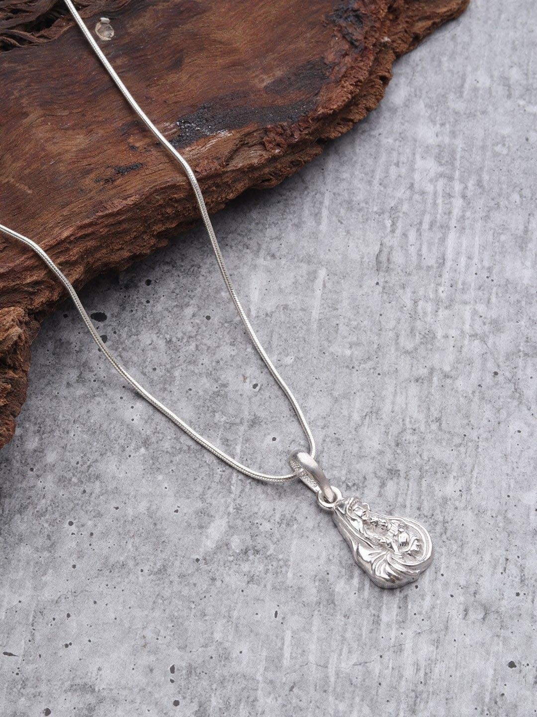 

AKSHAT SAPPHIRE Oval Pendants, Silver