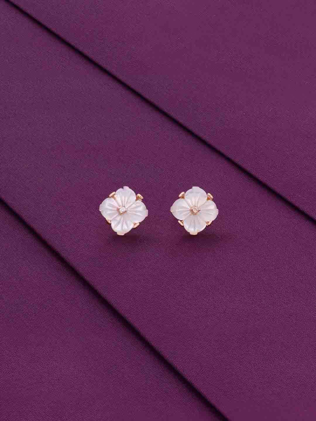 

KAI JEWEL Contemporary Studs Earrings, Rose gold