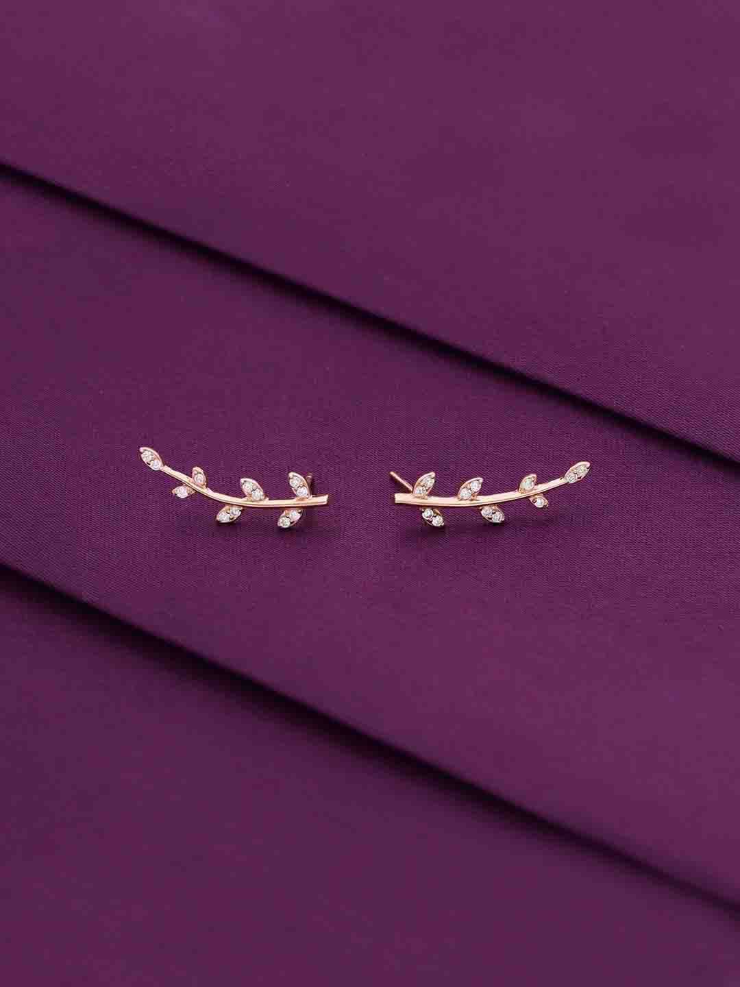 

KAI JEWEL Contemporary Studs Earrings, Rose gold