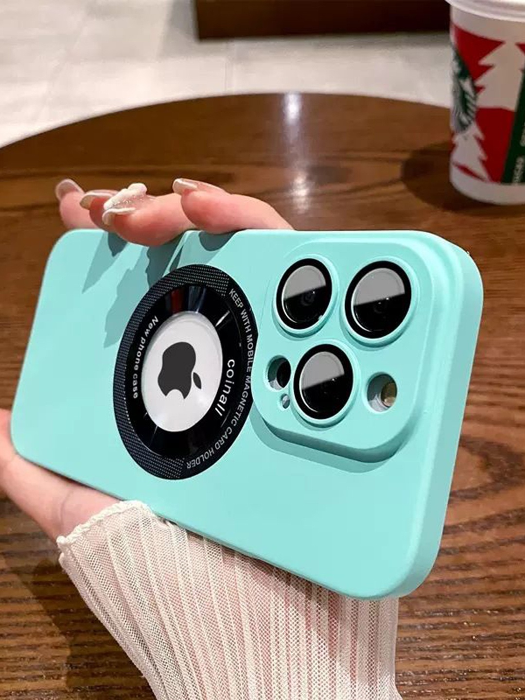 

Luxury Kase Solid Printed iPhone 12 Pro Max Back Case Mobile Accessories, Blue