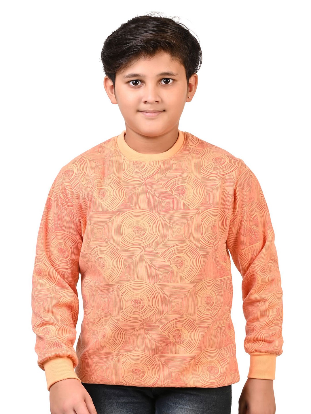 

BAESD Boys Printed Pullover Sweatshirt, Orange