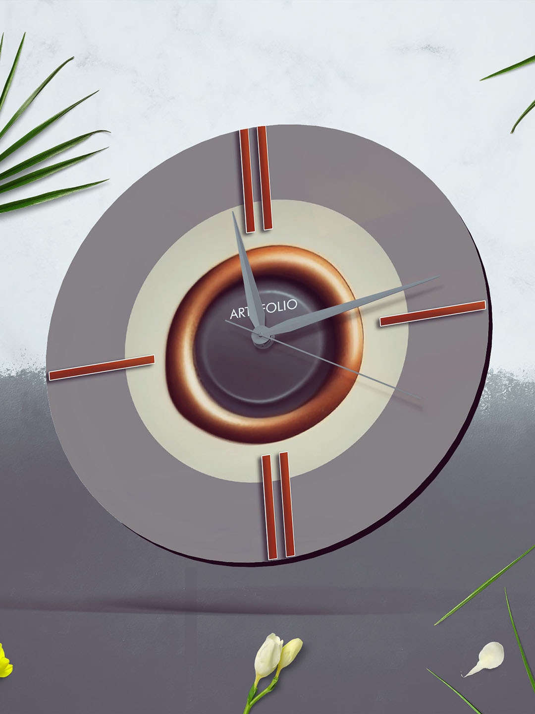 

ArtzFolio Multicoloured Printed Contemporary Wall Clock, Multi