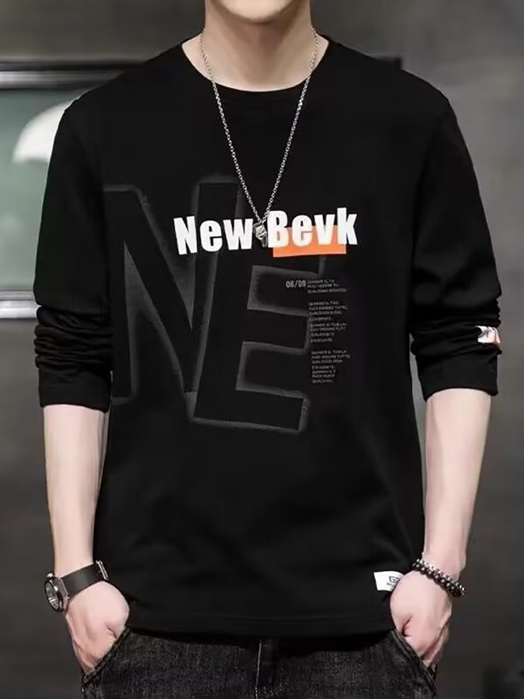 

StyleCast x Revolte Men Typography Printed Round Neck T-shirt, Black