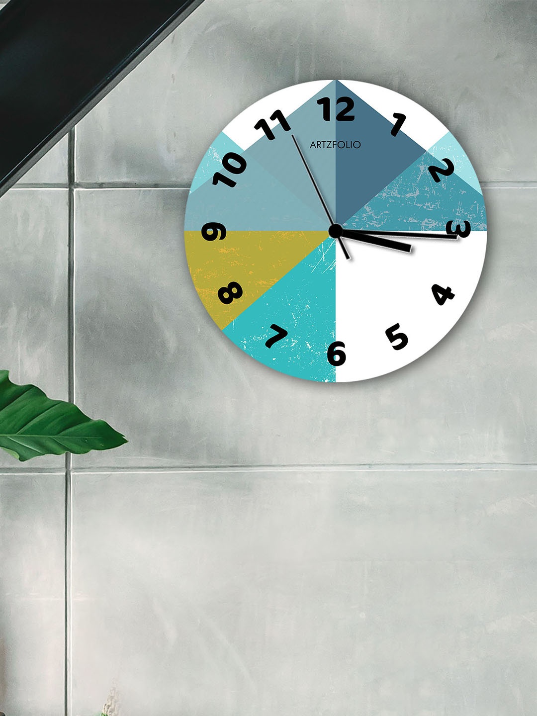 

ArtzFolio Multicoloured Printed Contemporary Wall Clock, Multi