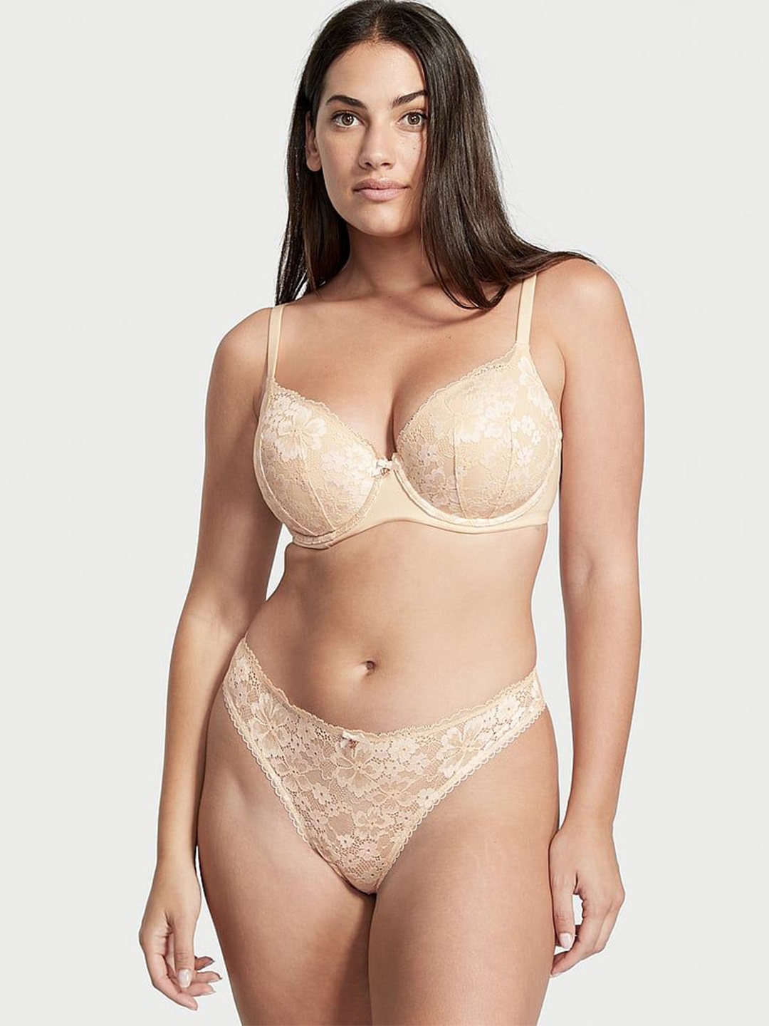 

Victoria's Secret Bra Medium Coverage Underwired Lightly Padded, Beige