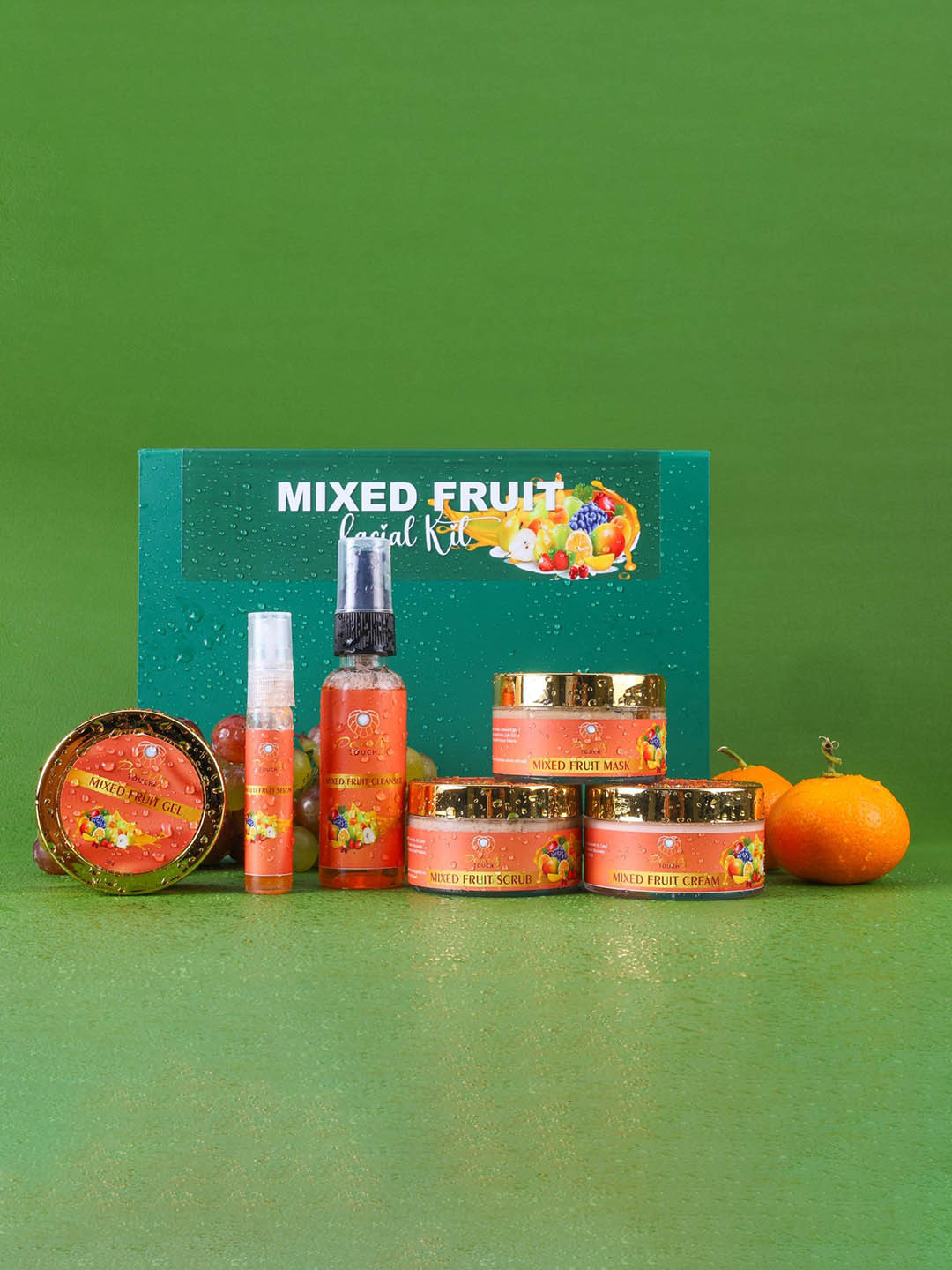 

PEARLY TOUCH Mixed Fruit Facial Kit, Pink