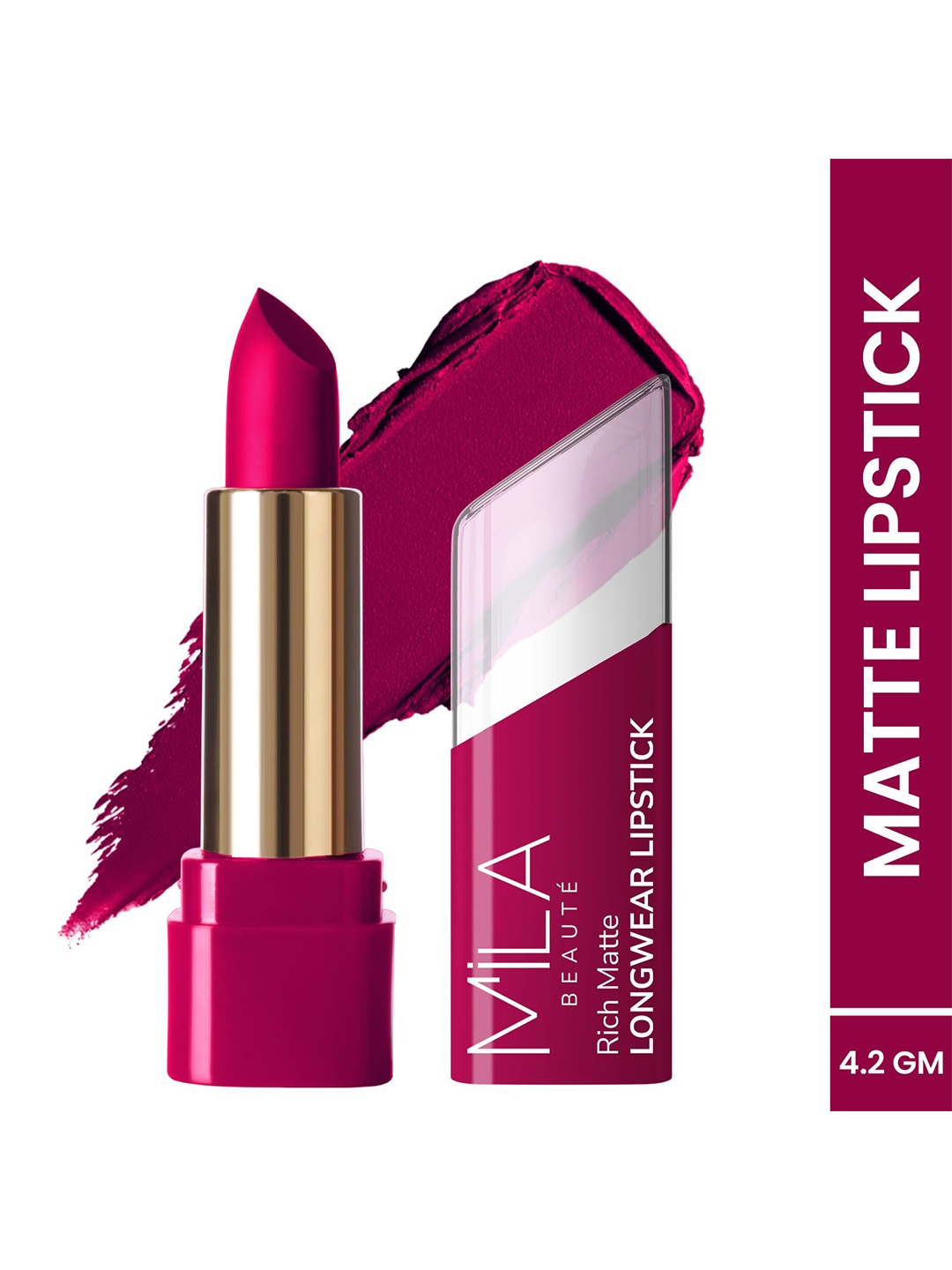 

MILA BEAUTE Rich Matte Longwear Bullet Lipstick - 4.2 g - Touch Of Spice - 616, Maroon