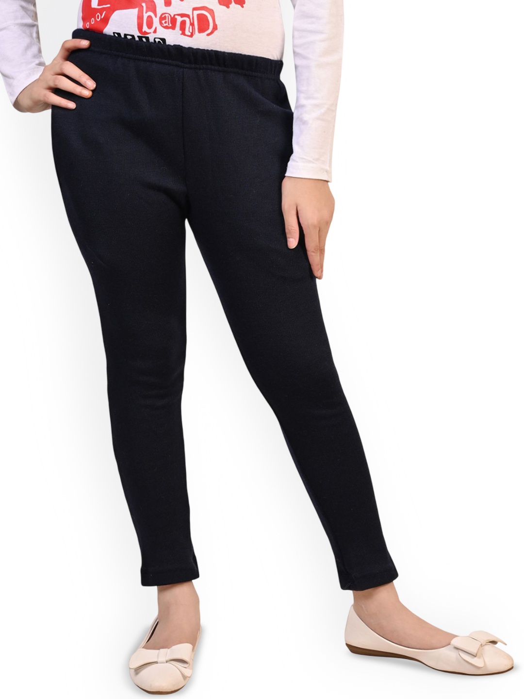 

BAESD Girls Ankle Length Leggings, Navy blue