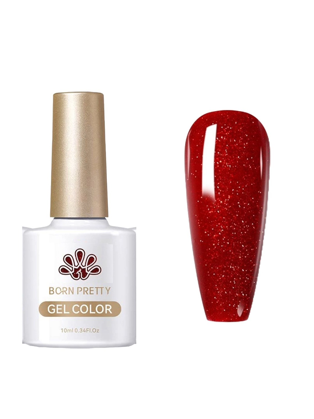 

BORN PRETTY Wonderful Christmas Fall Winter Color Gel Nail Polish - 10 ml - MR06, Red