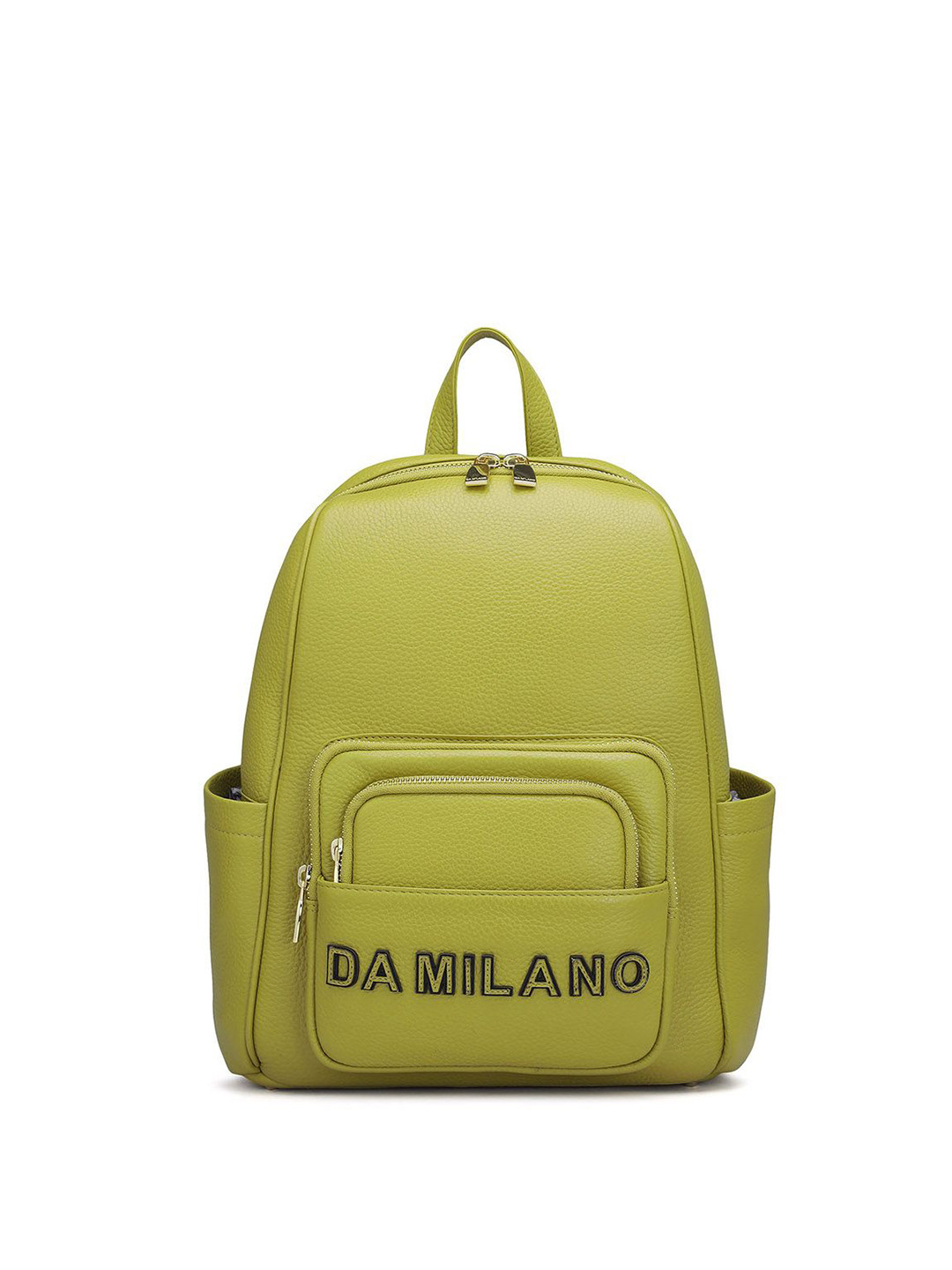 

Da Milano Women Brand Logo Backpack, Green