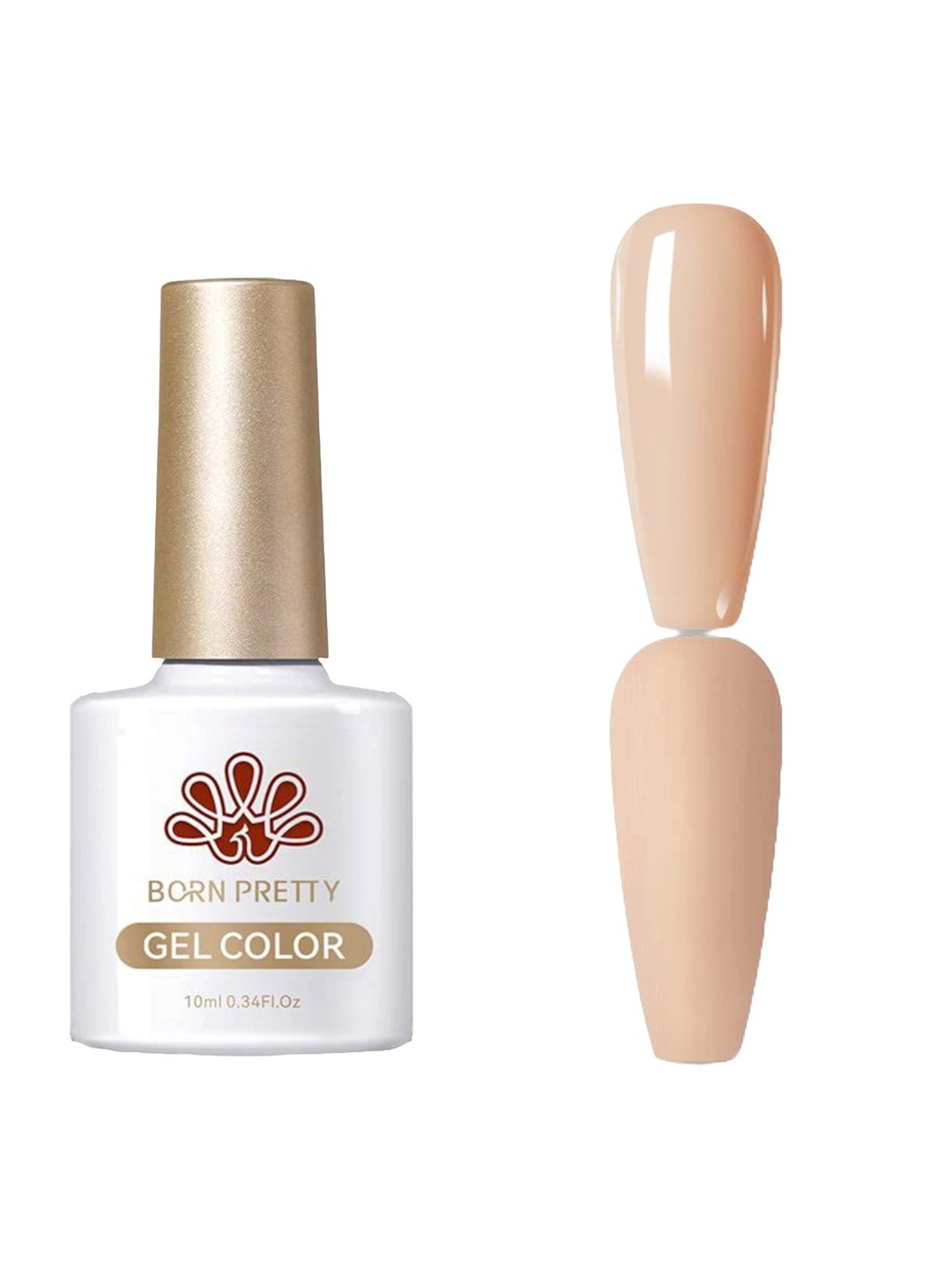 

BORN PRETTY Christmas Snow Queen Gel Nail Polish - 10 ml - SQ06, Nude