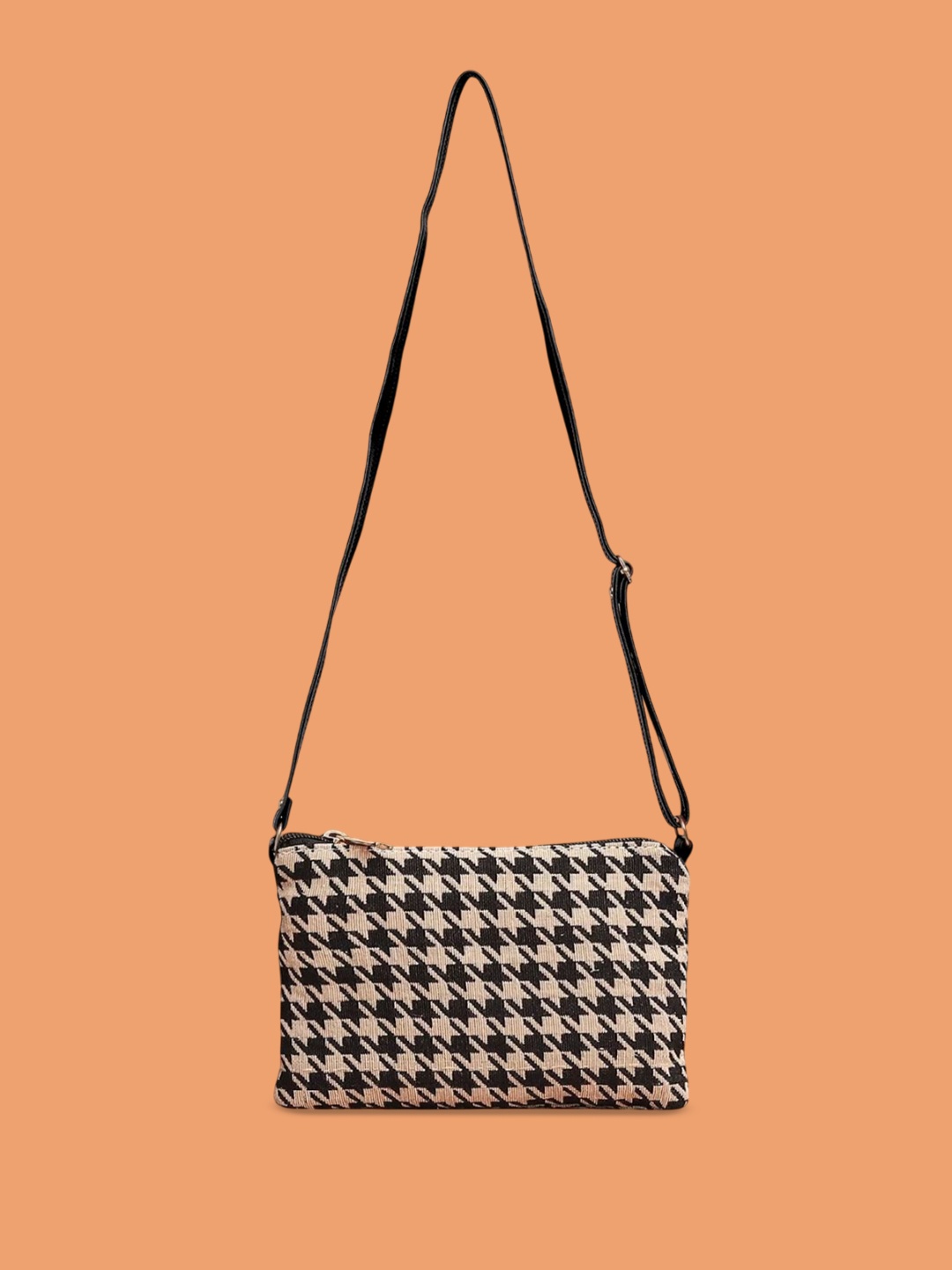 

LIKE STYLE Ethnic Motifs Sling Bag, Beige