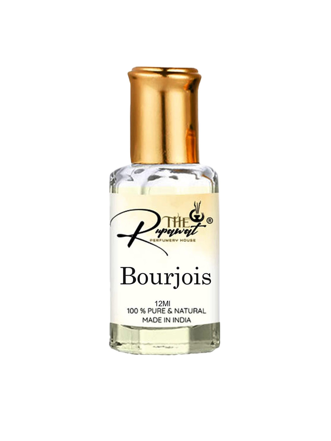 

THE RUPAWAT Perfumery House Boourjois Natural & Pure Alcohol Free Attar- 12 ml, Transparent