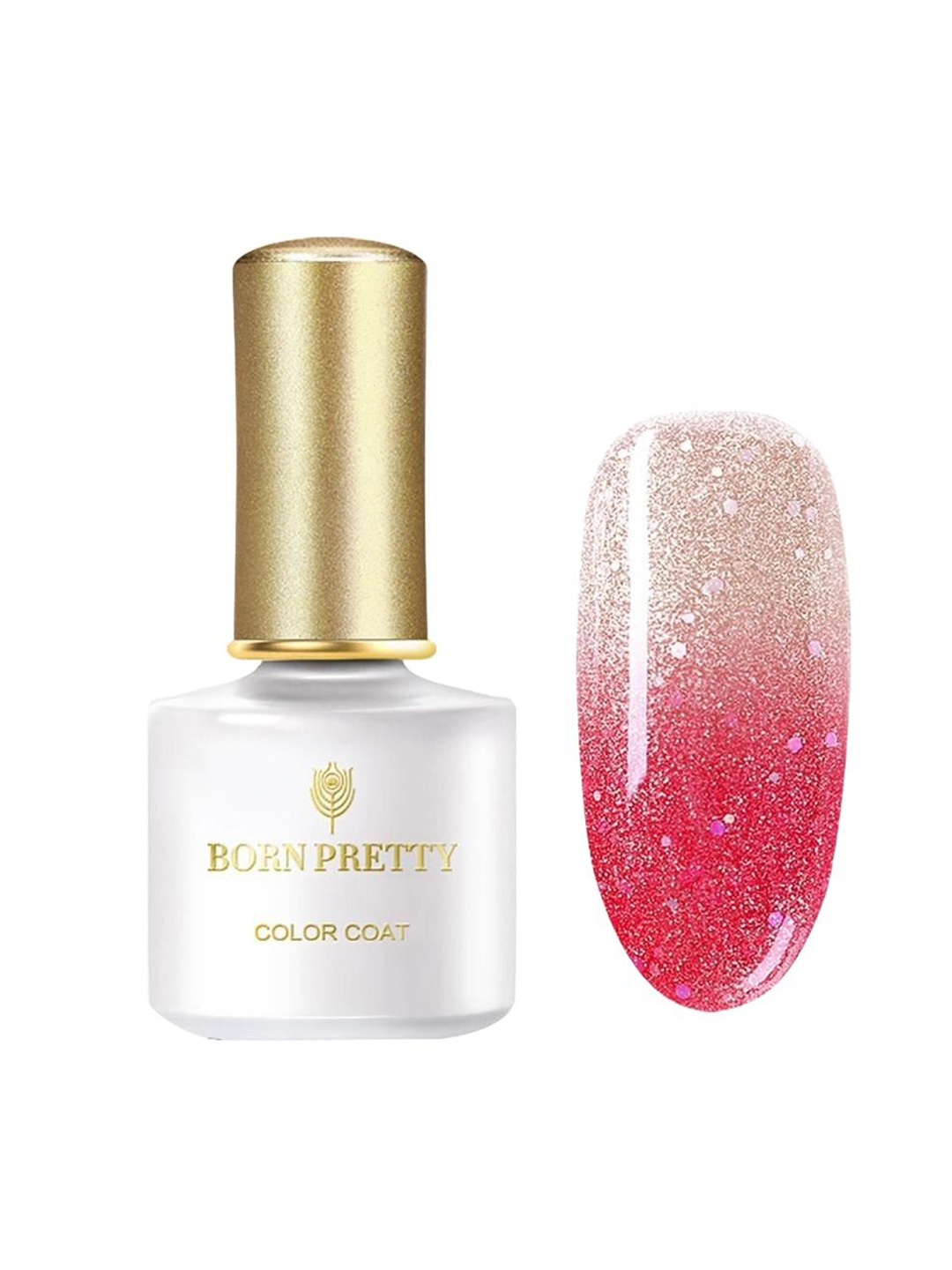 

BORN PRETTY Color Coat Color Changing Gel Nail Polish - 6 ml - TG11, Red