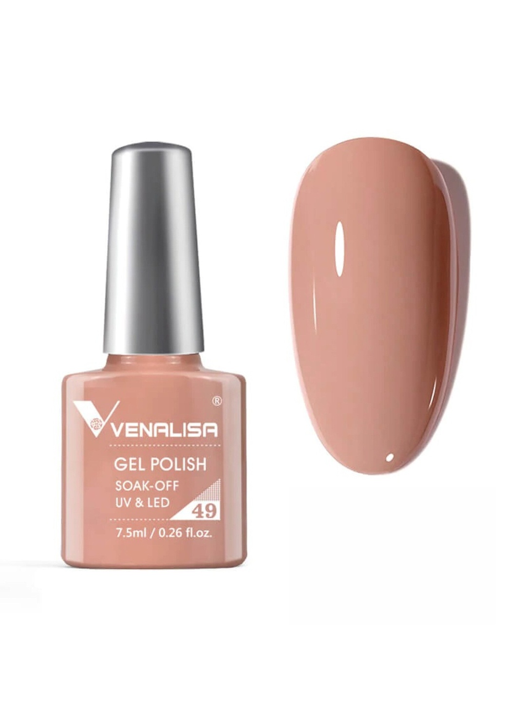 

VENALISA Soak-Off UV & LED Gel Nail Polish - Shade 49, Orange