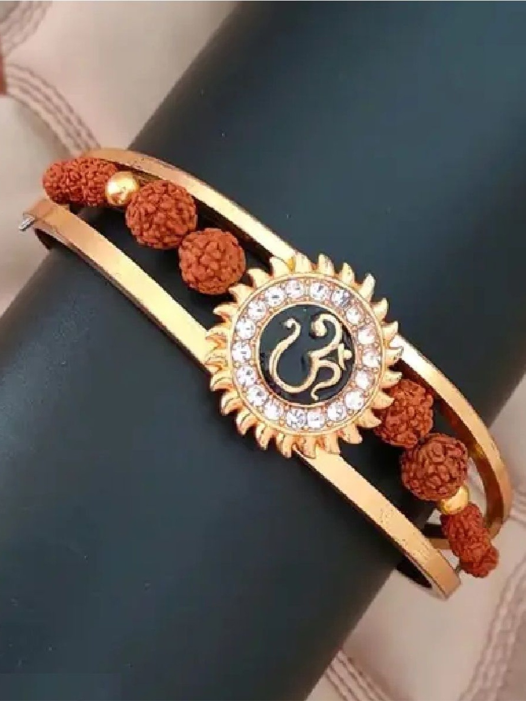 

RUHI COLLECTION Unisex Gold-Plated Cuff Bracelet