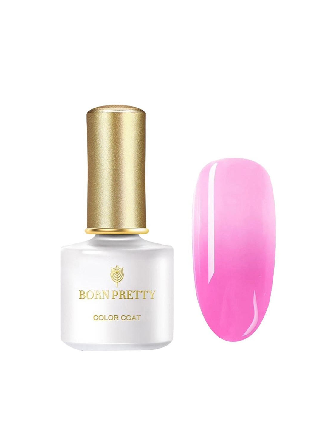 

BORN PRETTY Color Coat Color Changing Gel Nail Polish - 6 ml - TG15, Pink