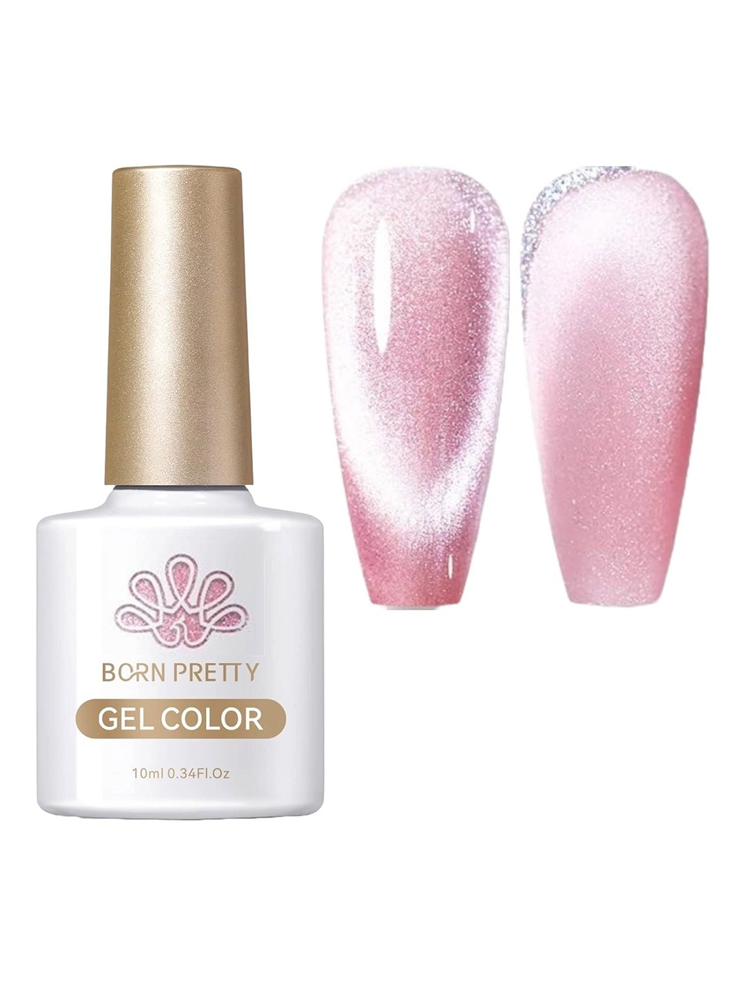 

BORN PRETTY Moonlight Cat Magnetic Gel Nail Polish- 10 ml- SC02, Pink