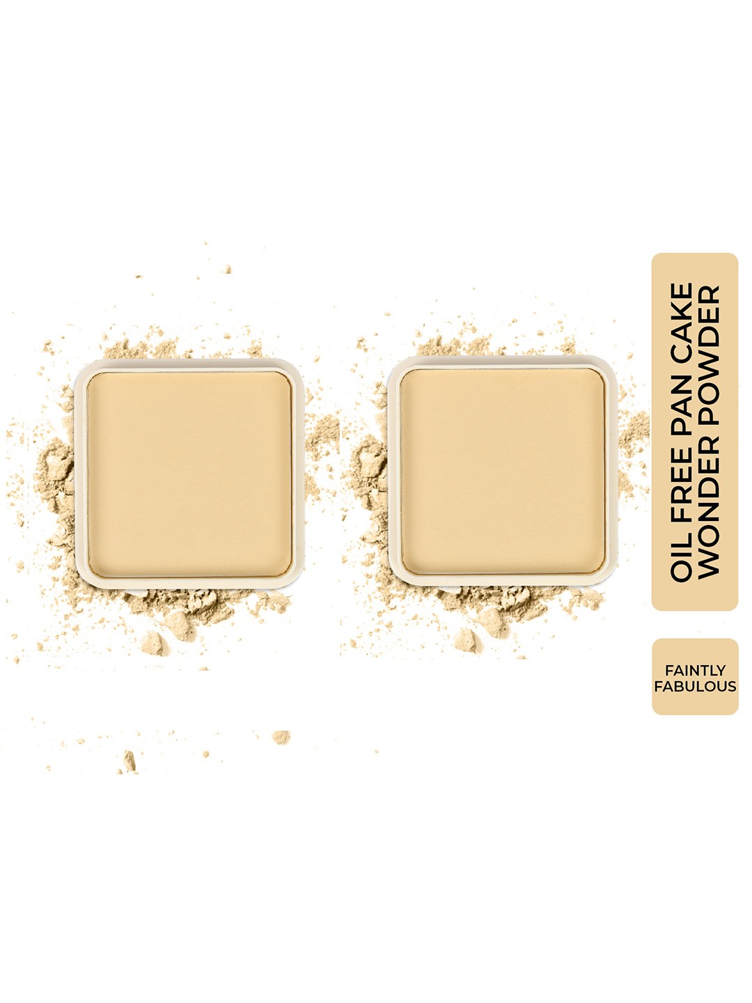 

Half N Half Set of 2 Oil Free Pan Cake Compact Powder - Fainlty Fabulous 02, Nude