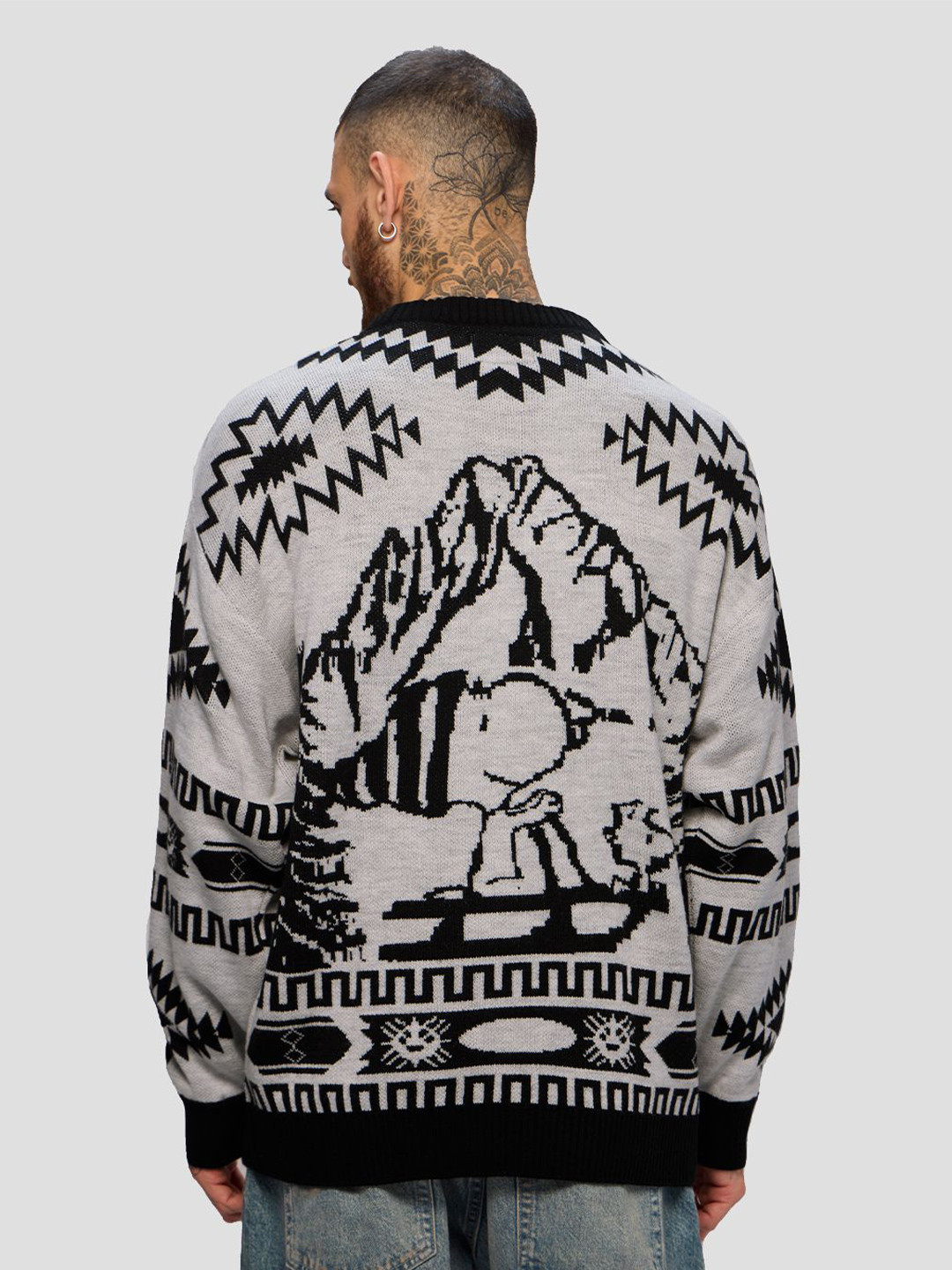 

The Souled Store Men Printed Sweatshirt, Grey