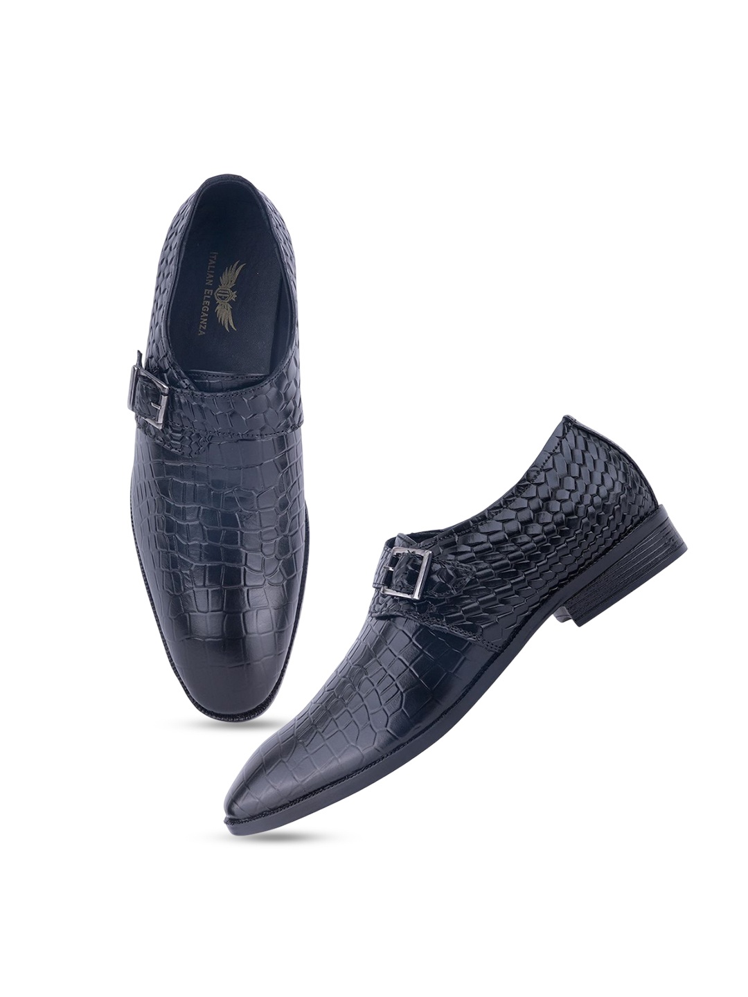 

ITALIAN ELEGANZA Men Formal Brogues Shoes, Blue