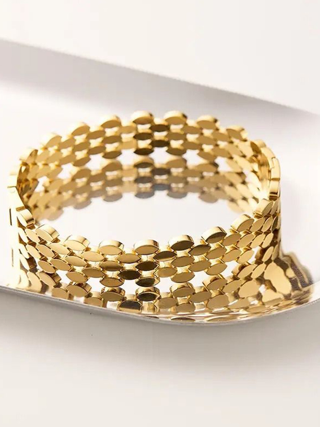 

MEENAZ Women Antique Gold-Plated Bangle-Style Bracelet