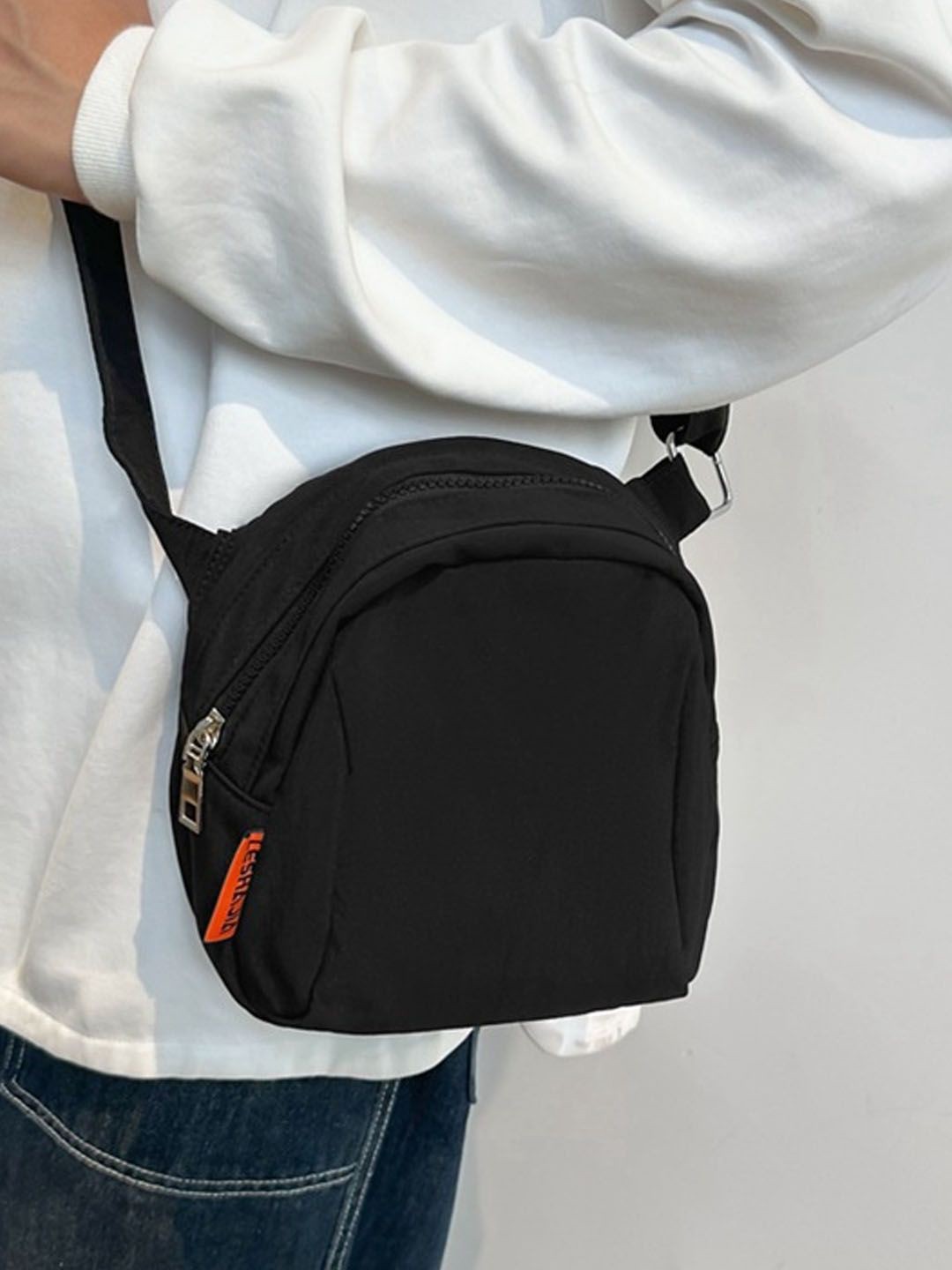 

StyleCast Checked Structured Handheld Bag with Cut Work, Na