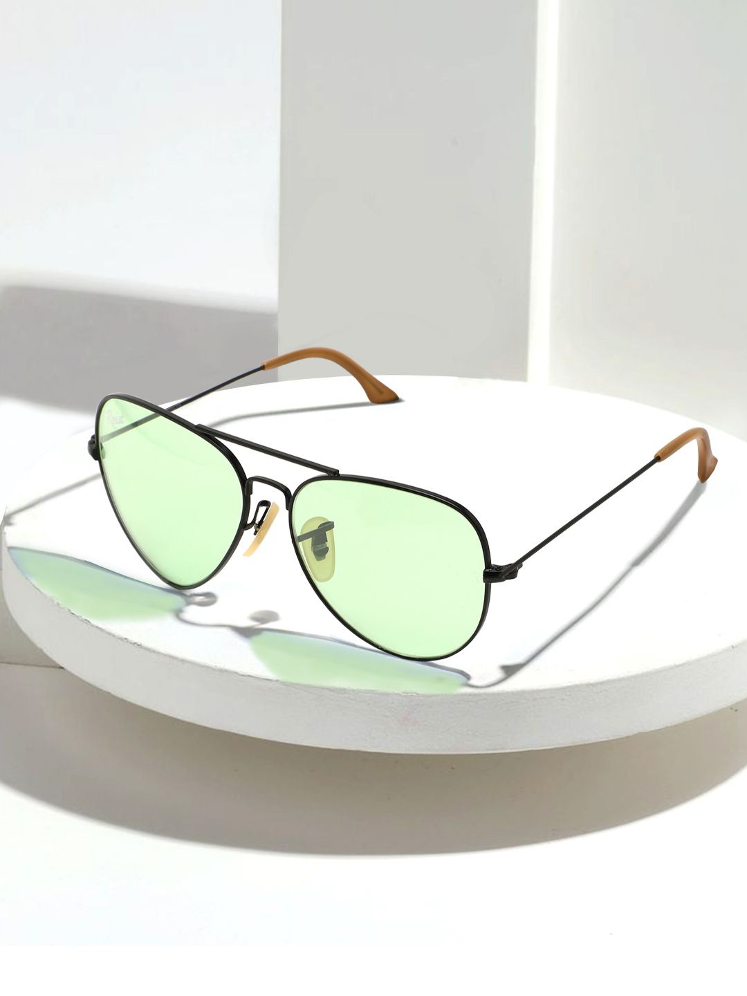 

RESIST EYEWEAR Unisex Aviator Sunglasses with UV Protected Lens, Green