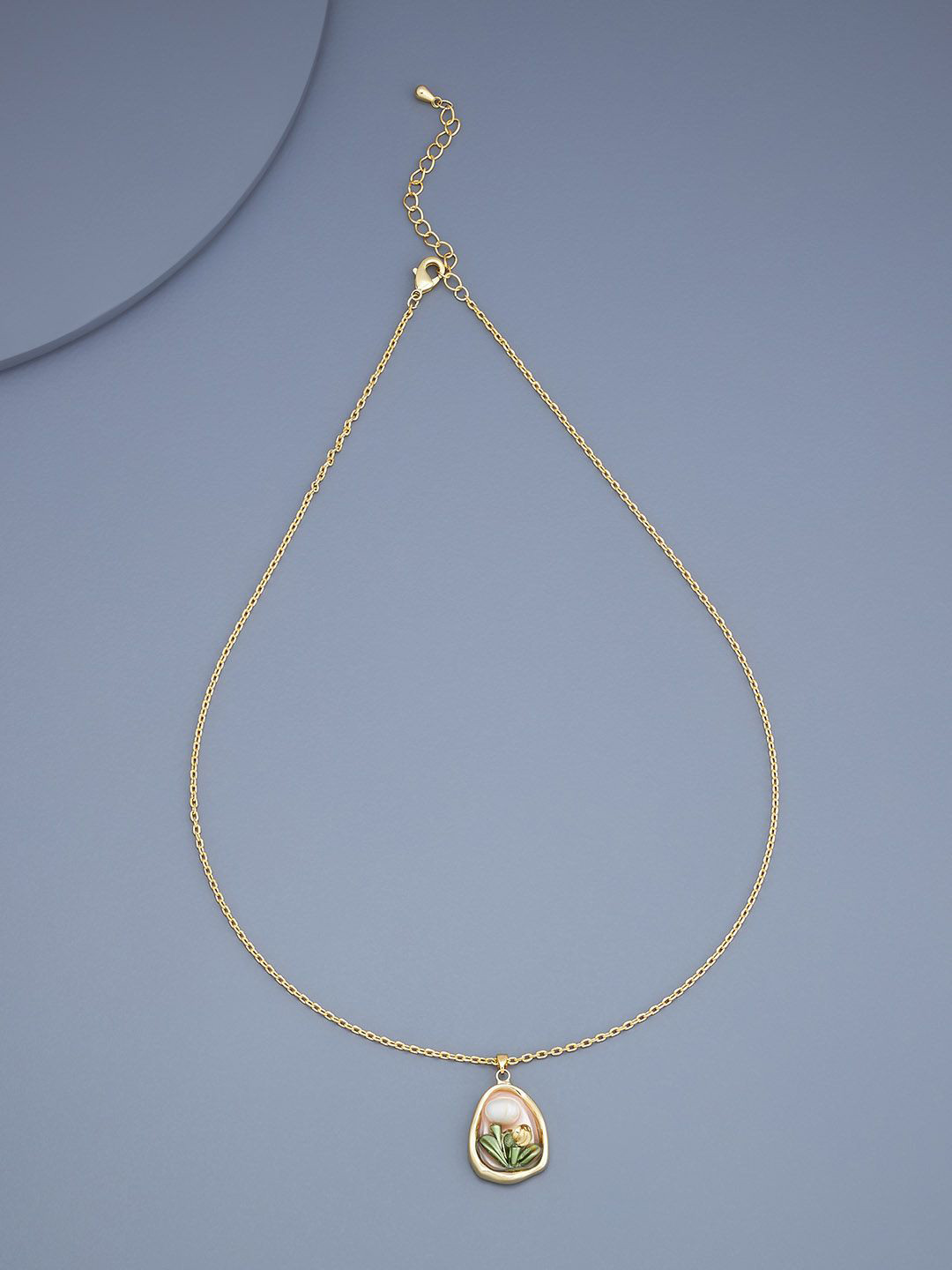 

Kushal's Fashion Jewellery Gold-Plated Pendants with Chains