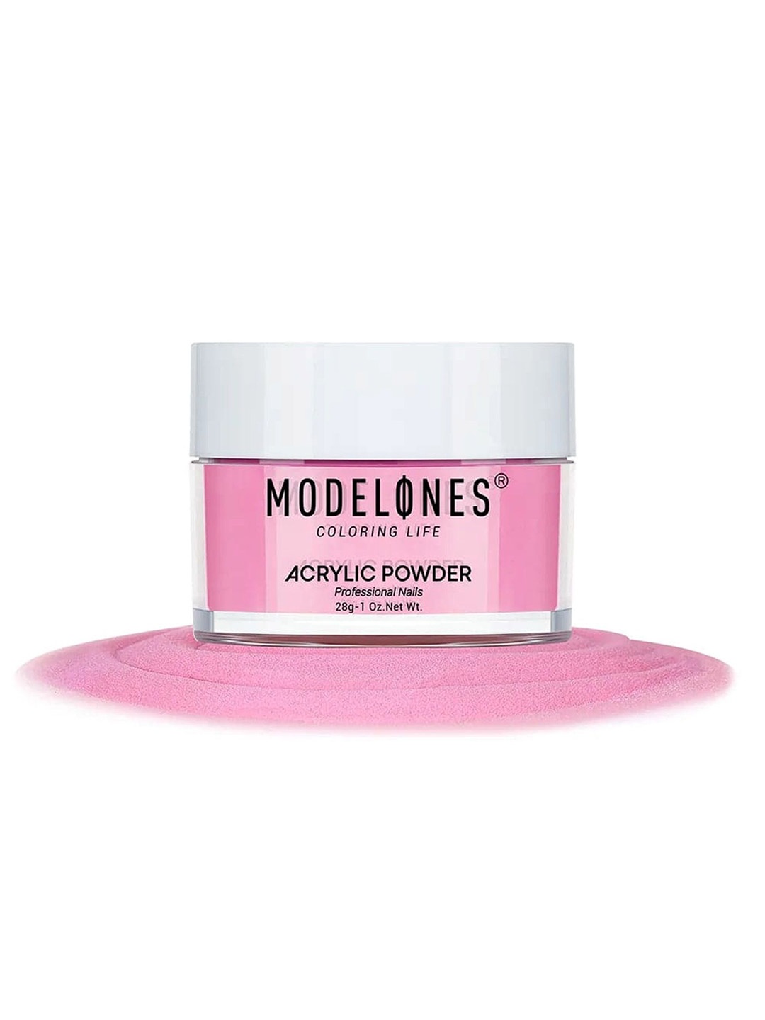 

Modelones Carving Polymer French Manicure Nail Art Acrylic Powder 28g, Pink