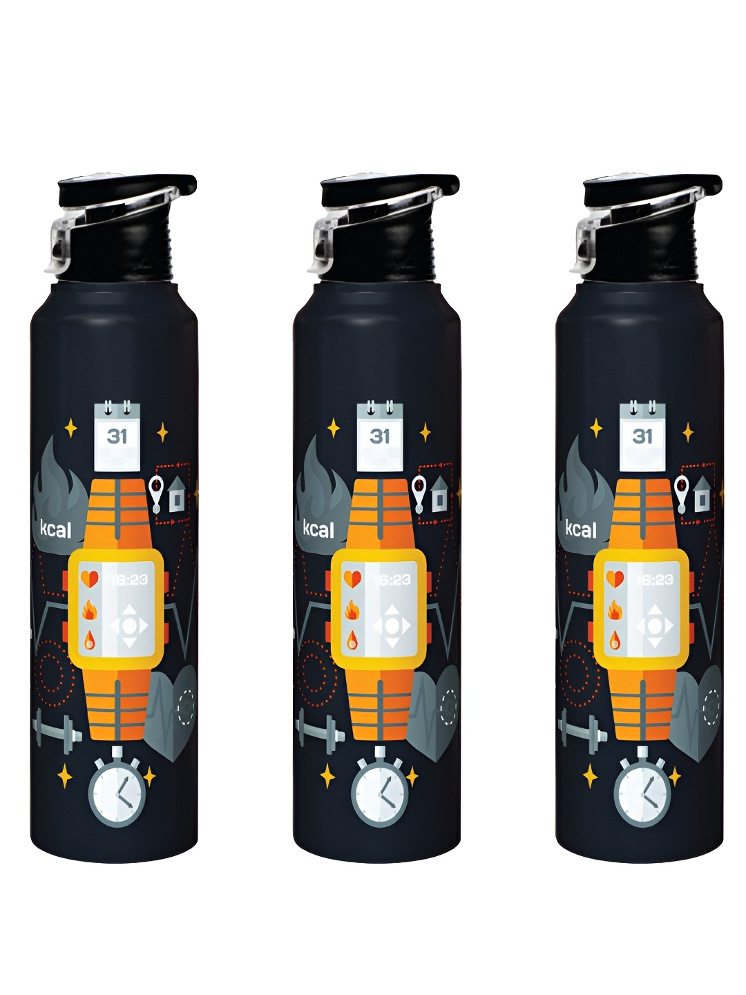 

Speedex Multicoloured Single Stainless Steel Solid Water Bottle, Multi
