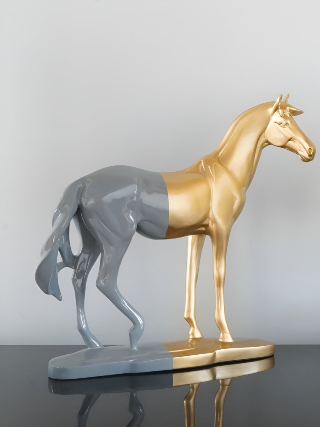 

RCASA Grey Running Horse Showpieces, Gold