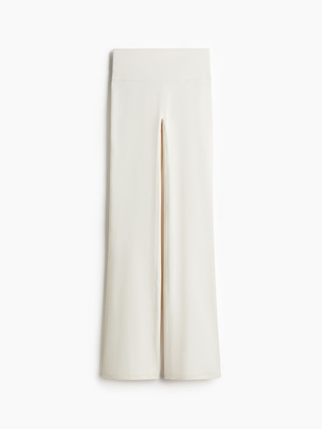 

H&M Women Flared Sports Leggings In SoftMove, White