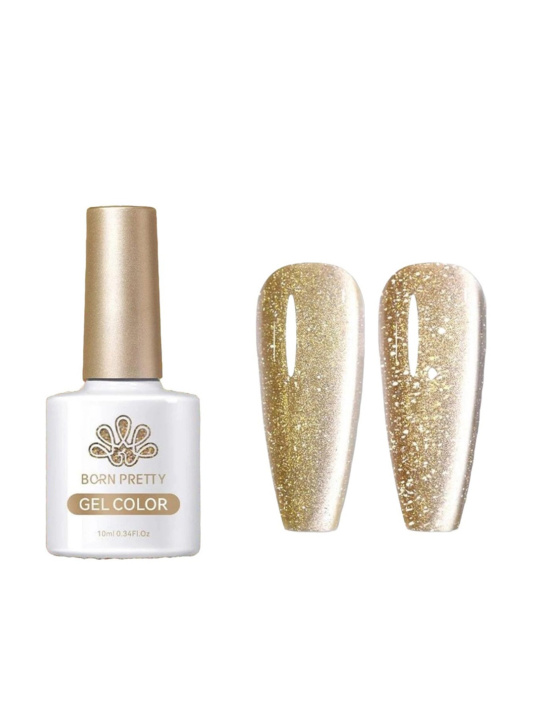 

BORN PRETTY All Shine On Me Reflective Moonlight Gel Nail Polish- 10 ml - Shade - RM03, Brown