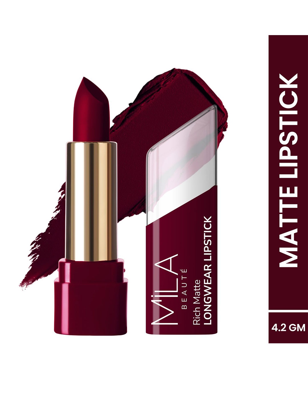 

MILA BEAUTE Rich Matte Longwear Bullet Lipstick - 4.2 g - In Demand - 624, Maroon