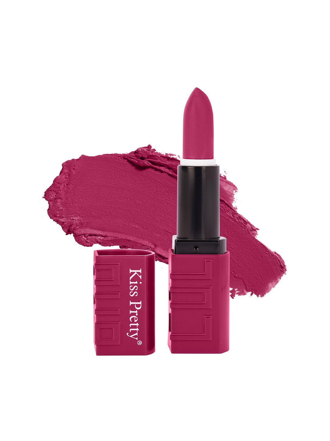 

Kiss pretty Long Lasting Non-Transfer Matte Lipstick - 3.5 g - Magenta, Purple